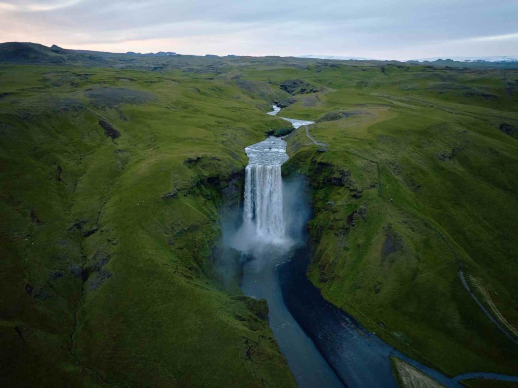 Skógafoss waterfall