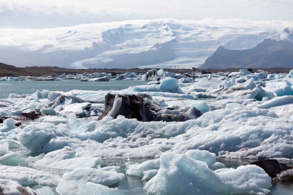 The glacier lagoon